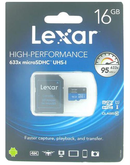 Lexar Prof 16 GB 633X MicroSDHC